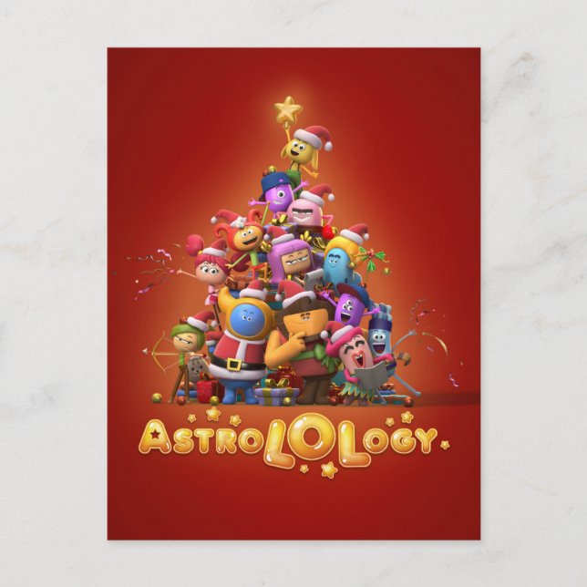 Personlig AstroLOLogi julkort  Vykort (Framsida)