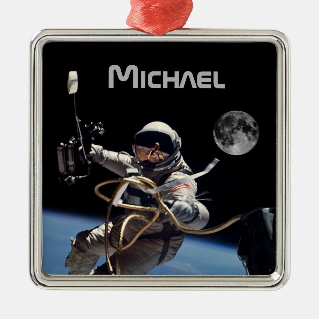 Personlig astronaut Space Walk Ornament (Framsidan)
