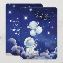 Personlig Astronaut Tacksamhetskort