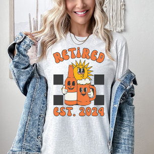 Personlig Återställd 2024 Shirt Retro Pension T