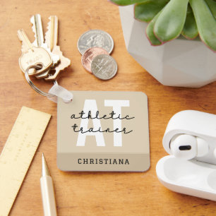 Personlig Athletic Trainer AT Nyckelring