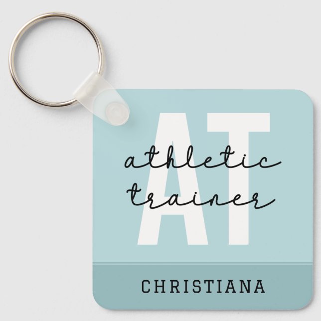 Personlig Athletic Trainer AT Nyckelring (Framsida)