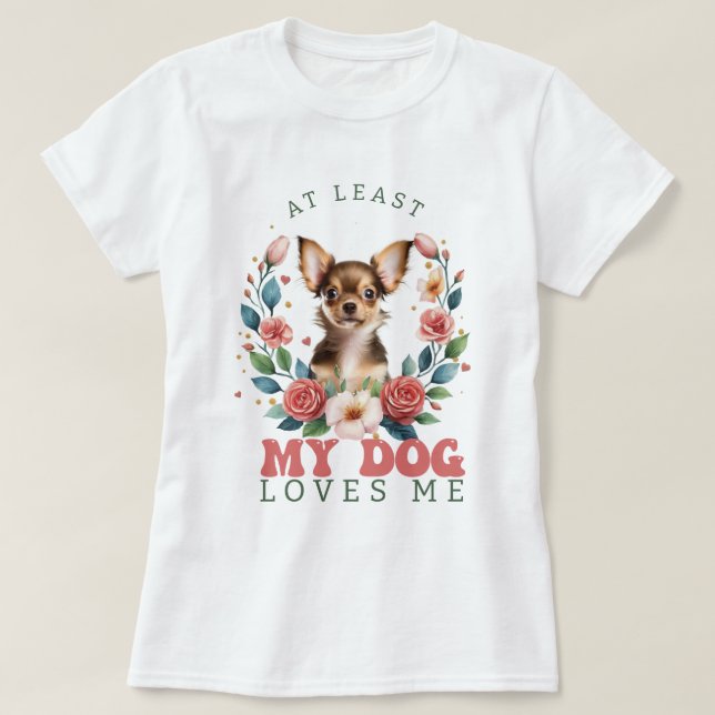 Personlig åtminstone min Kärlek Alla hjärtans Hund T Shirt (Design framsida)