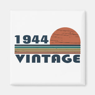 Personlig åttio vintagar 80:e födelsedagsfesten magnet