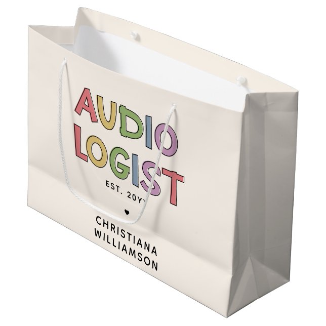 Personlig Audiolog Audiology Studenten Gift (Framsidan Vinklad)