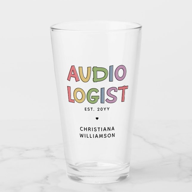 Personlig Audiolog Audiology Studenten Gift Glaskopp (Framsida)