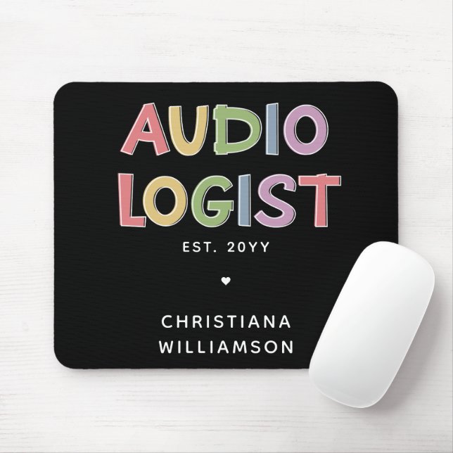 Personlig Audiolog Audiology Studenten Gift Musmatta (Med mus)