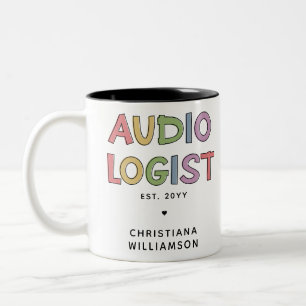 Personlig Audiolog Audiology Studenten Gift Två-Tonad Mugg
