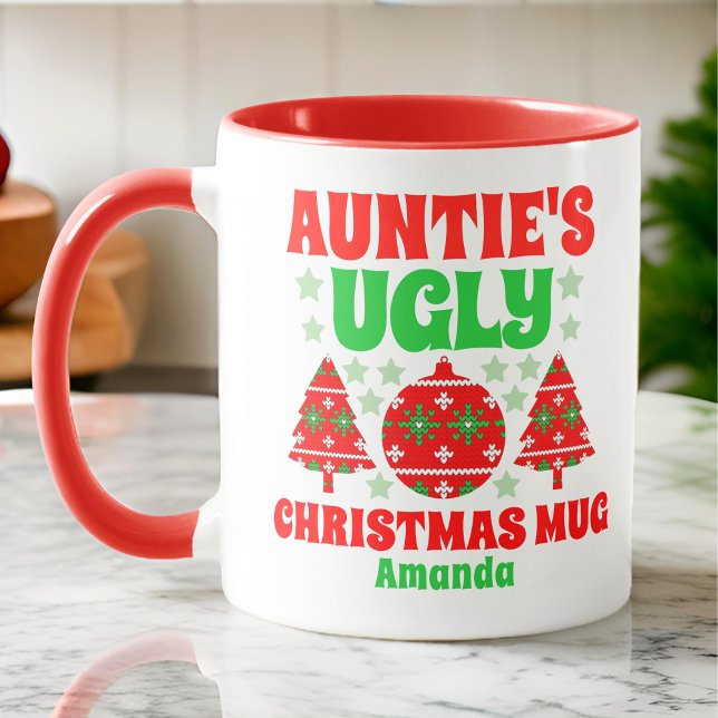 Personlig Auntie's fina julsötare Mugg (Skapare uppladdad)