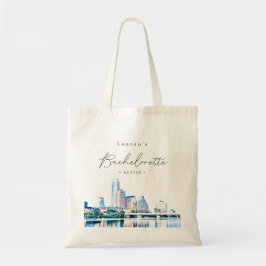 Personlig Austin Skyline Bachelorette Party Tygkasse