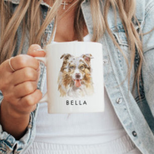Personlig Australian Shepard Hund älskare Gifts Kaffemugg
