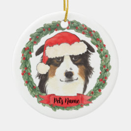 Personlig Australian shepherd Julgransprydnad Keramik