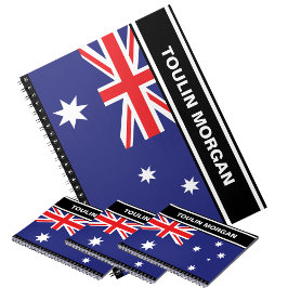 Personlig Australien Flagga Anteckningsbok