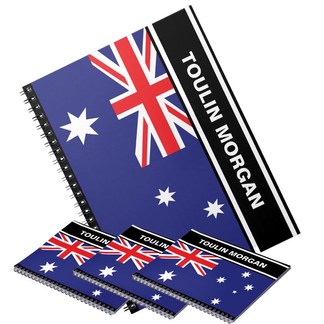Personlig Australien Flagga Anteckningsbok (Skapare uppladdad)