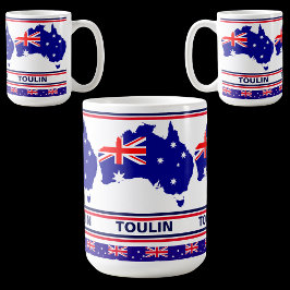 Personlig Australien Flagga Kaffemugg