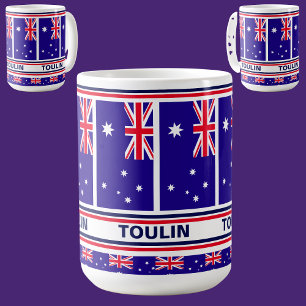 Personlig Australien Flagga Kaffemugg