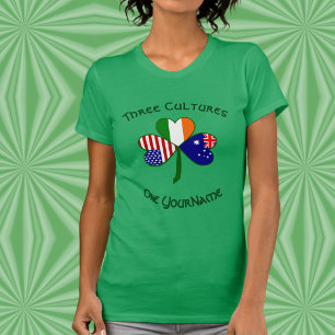 Personlig Australien Irland USA Shamrock Kvinnor T Shirt