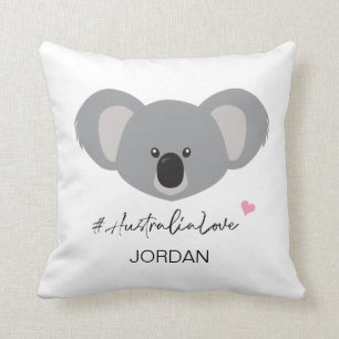 Personlig Australien Kärlek Söt Koala Bebis Kudde