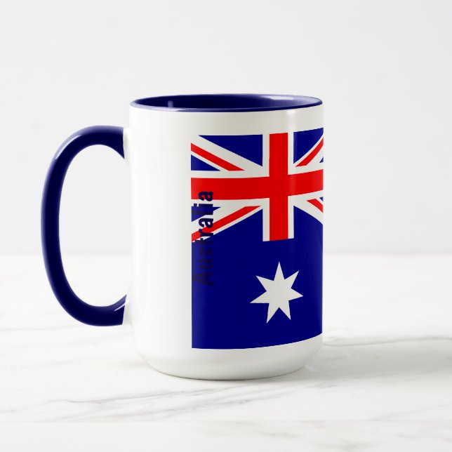 Personlig australisk flagga True Blue Heritage Pr Mugg (Vänster)