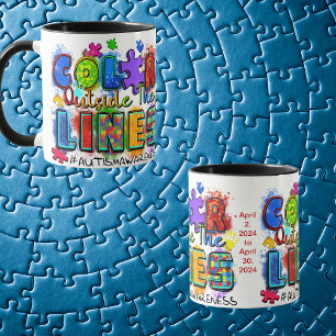 Personlig Autism Acceptance Month Ceramic Mugg