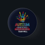 Personlig Autism Awareness Education Advocate Knapp<br><div class="desc">Färgfyllda pussel med ett kärlek-hjärta i mitten för kampanjen för att öka medvetenheten om autism. Den här designen har färg som skapar den djärv, livfull och roligt. Ordspråket på den ger ett kraftfullt budskap: "Autism Awareness Education, Kärlek, Support, Advocate". Lägg till ditt team namn genom att klicka på "Anpassa" ovan...</div>
