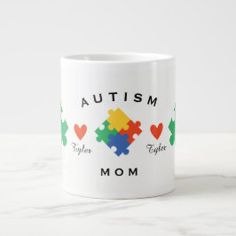 Personlig Autism Mamma Jumbo Mugg