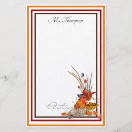 Personlig Autumn Harvest Brevpapper
