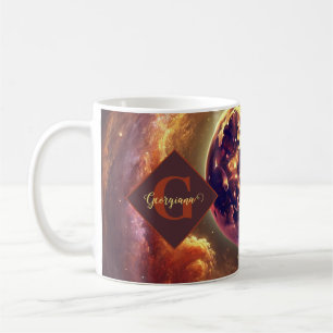 Personlig Autumnal Galaxy Harvest Måne Kaffemugg