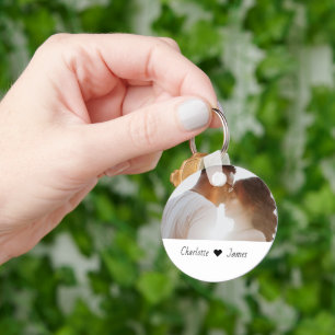 Personlig av anpassningsbar tillverkad av foto och nyckelring