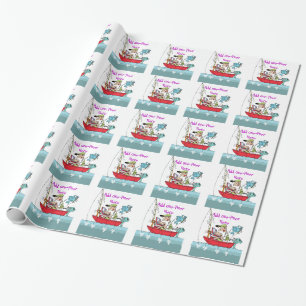 Personlig av av det finstilta fiskeggen presentpapper