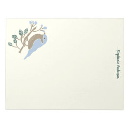 Personlig av blåbjörn och blåbär anteckningsblock