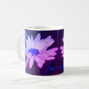 Personlig av Blommigt i Blue Daisy Center Kaffemugg