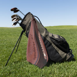 Personlig av brunfaux-läder av sipprande Zipper