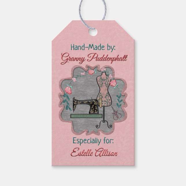 Personlig av crawlning av för Märkre Presentetikett (Framsidan)