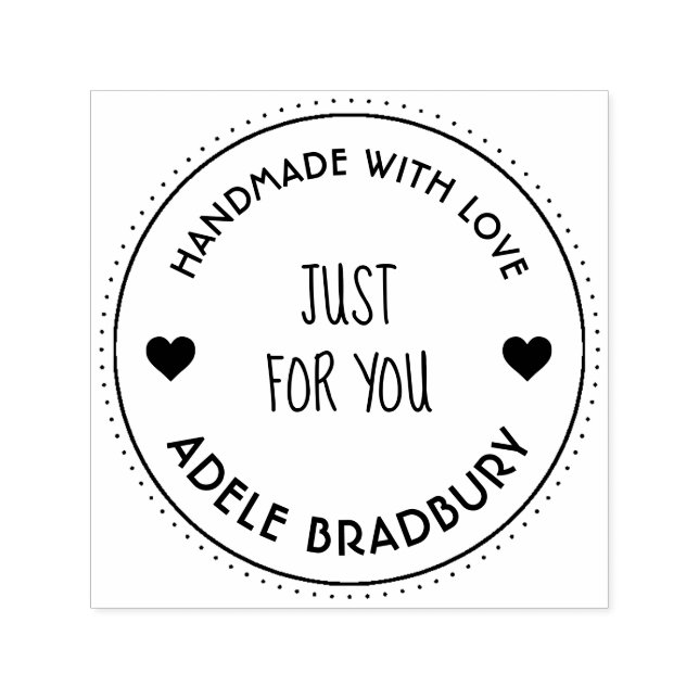 Personlig av elegant som hanteras av självfärgande stämpel (Design)