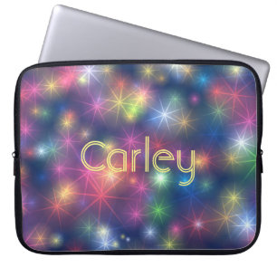 Personlig av färgade Twinkling Stars Galaxy Laptop Fodral