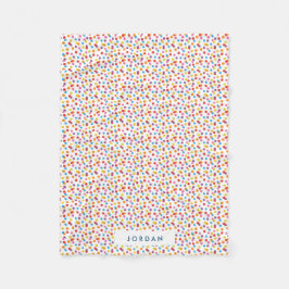 Personlig av färgämnet regnbåge Bubble Gum Candy Fleecefilt