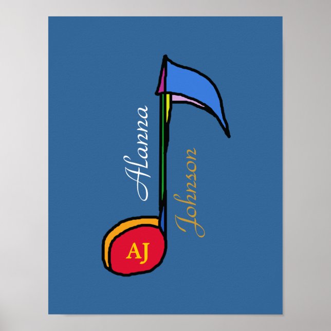 personlig av färglöst konst poster (Framsidan)