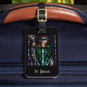Personlig av fastnat glas i saint patrick bagagebricka