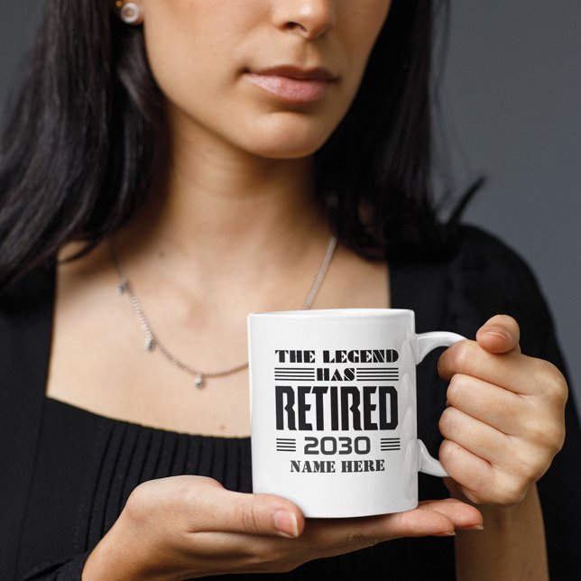 Personlig av förklaringen har dragit in farfar Två-Tonad mugg (Cute Retirement Custom Tw-Tone 11oz Coffee Mug)