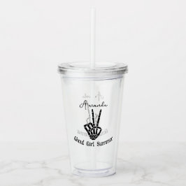 Personlig av Fredsteckenet Ghoul Girl Summer Skele Take Away Mugg
