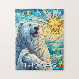 Personlig av glasskikt med fastsatt polar pussel