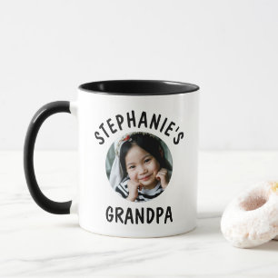 Personlig av Grandpa Grandchild-Trendig-foto Mugg