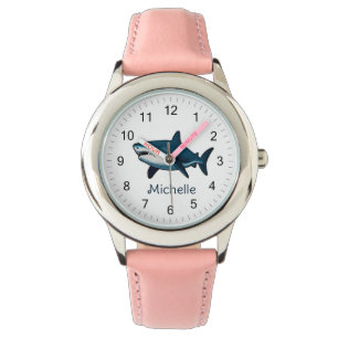 Personlig av haj i elegant armbandsur