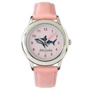 Personlig av haj i elegant armbandsur