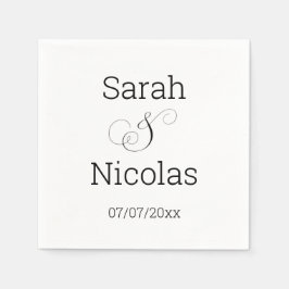 personlig av havskräfta från bröllop pappersservett