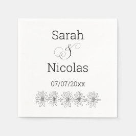 personlig av havskräfta från bröllop pappersservett