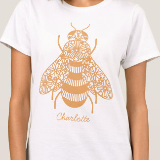 Personlig av honungsbin t shirt