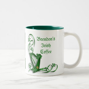 Personlig av irländska kaffekaffet mugg