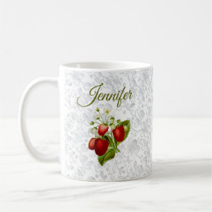 Personlig av jordgubbar Kaffe Mugg Kopp